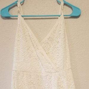 Small Lace Layered Strap Dress